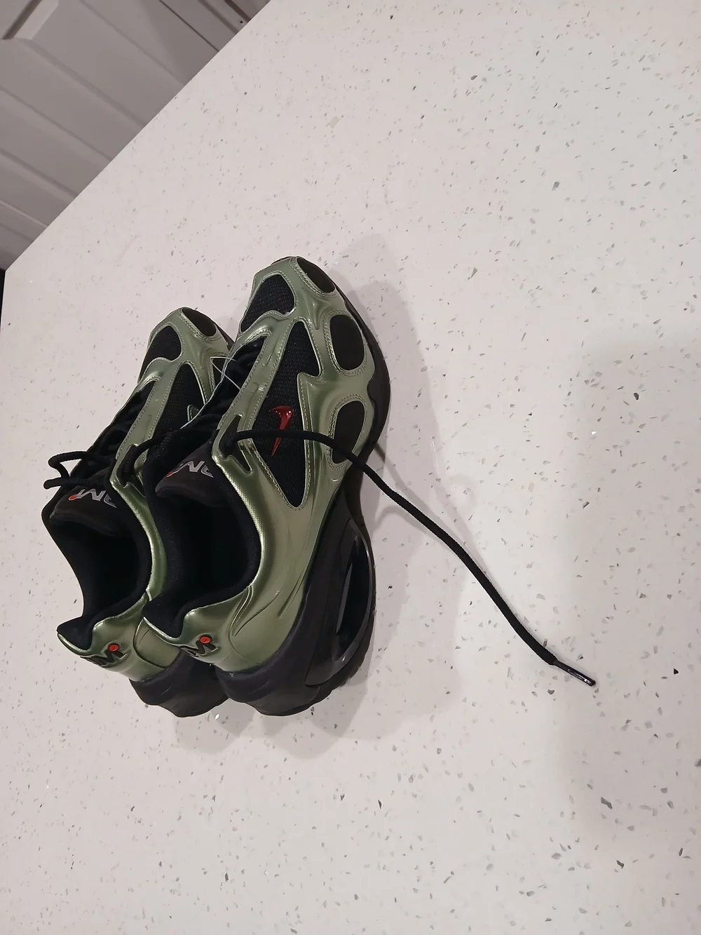 Size 9 - Nike Air Max Muse Metallic Oil Green W